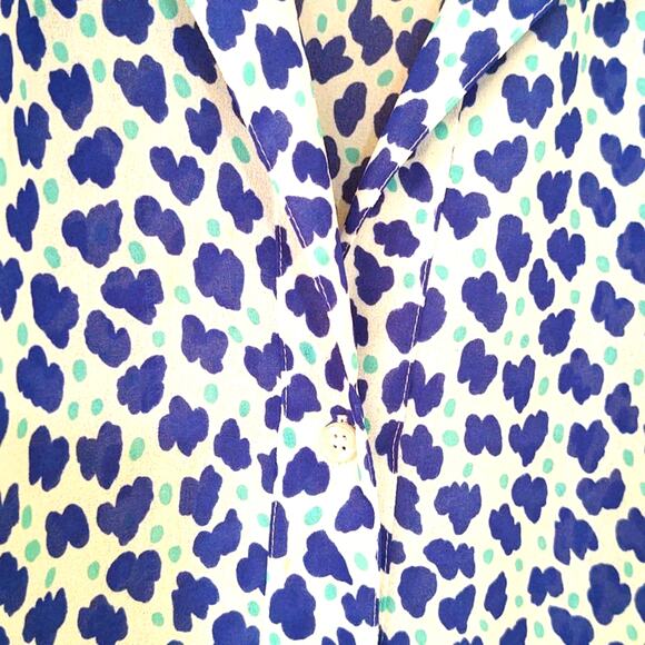 Givenchy Sport vintage blue and white button up blouse - Picture 4 of 6